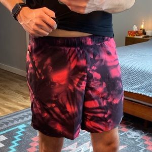 Tie-dye Lululemon Running Shorts